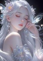 她是美人，白發(fā)也驚春